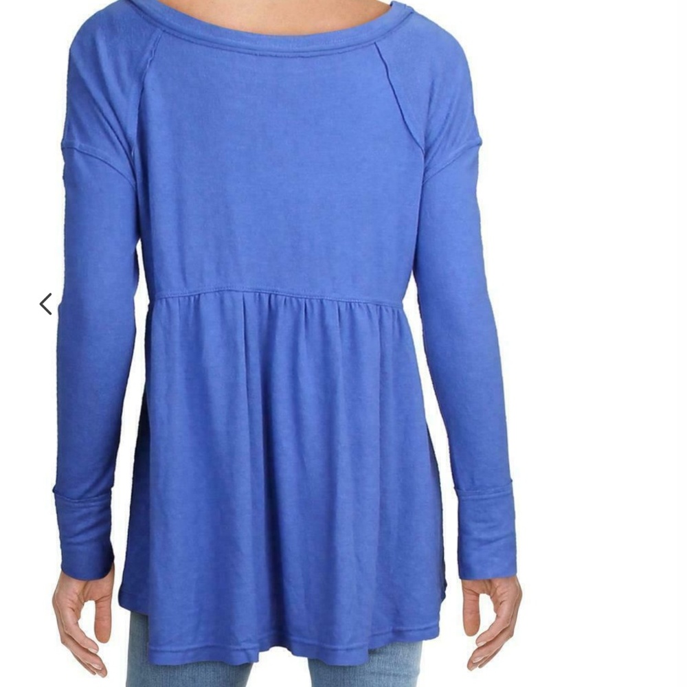 Free People Bluebell Long Sleeve Jewel Top sz medium - Picture 2 of 7